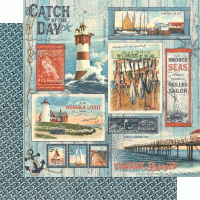 Graphic 45 Catch of the Day 12x12 Inch Collection Pack (4502176)